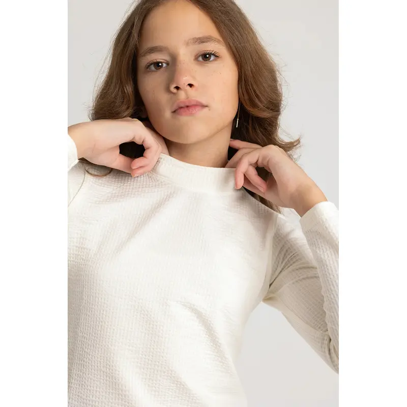 Girls Cotton Body  Offwhite