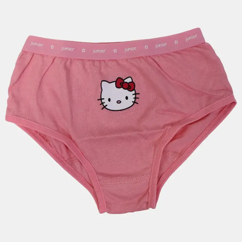 Girls Cotton Panties  Salmon Pink (Hello Kitty Design)