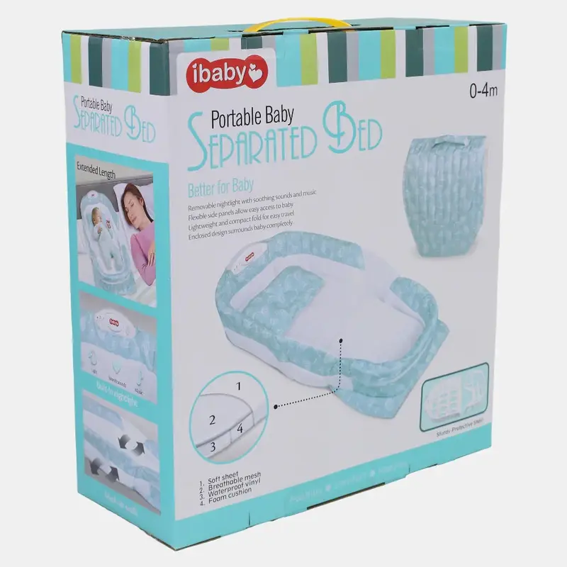 Portable Separate Bed Multifunctional Music Light Crib