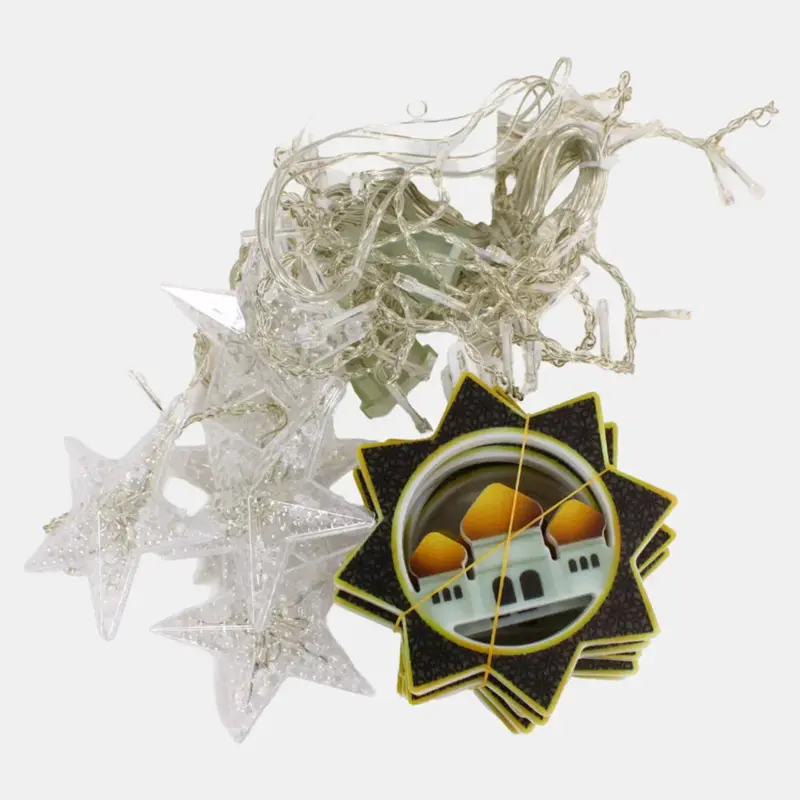 Ramadan Crescent, Mosque & Star Lights