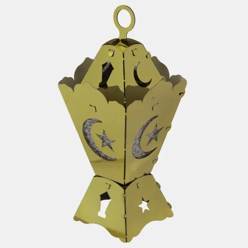 Stainless Steel Square Lantern | Ramadan Decor