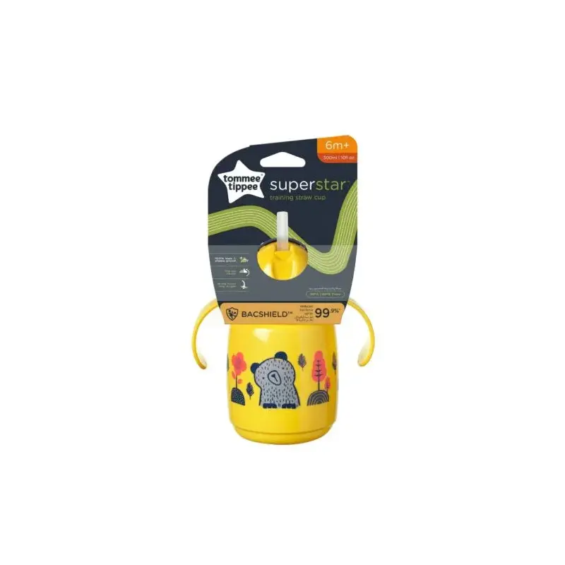 Tommee Tippee Superstar Weighted Straw Cup for Toddlers - Yellow