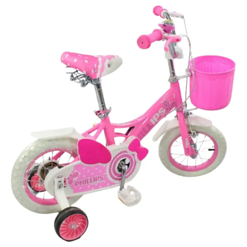 12" Girls Bicycle - Simple Design Pink