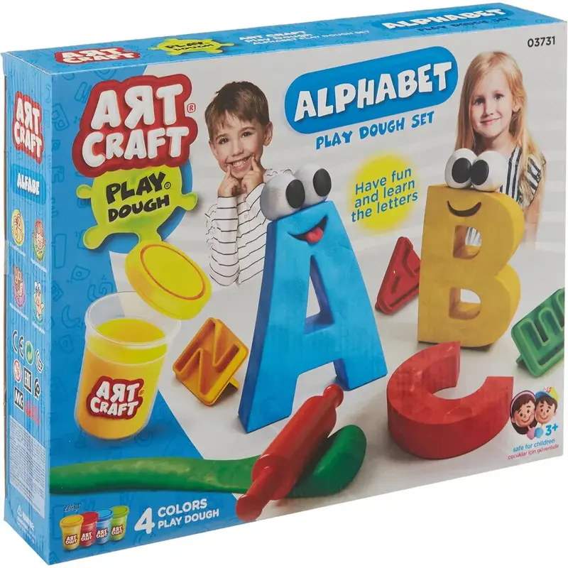 Art Craft Alphabet Play Dough Set - 456g