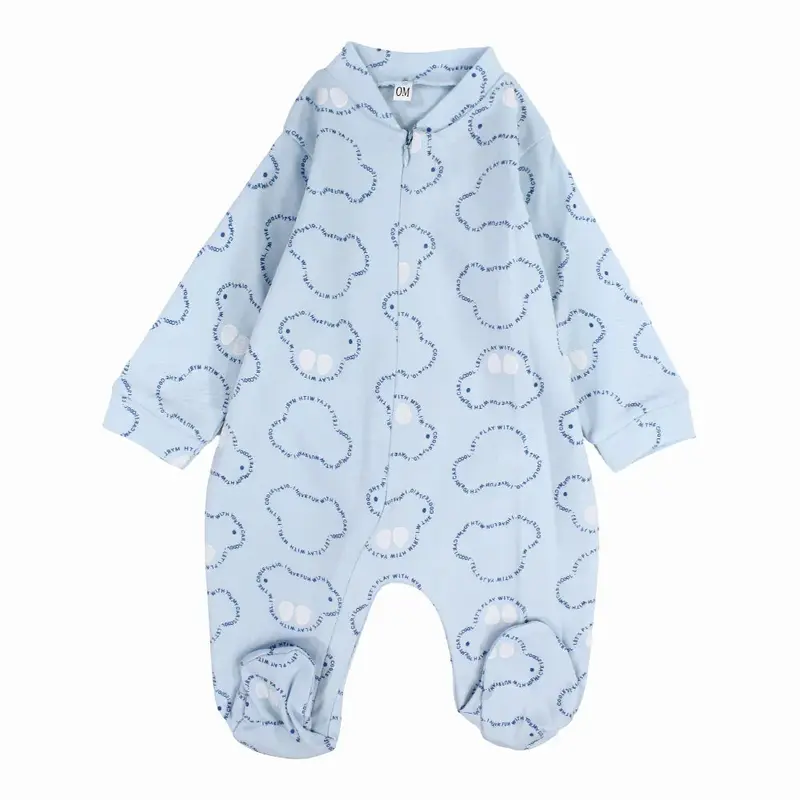 Baby Boys Baby Footie  Babyblue