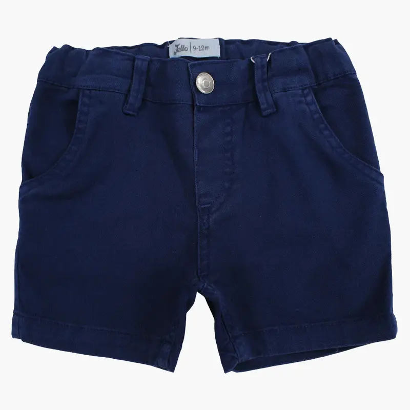 Boys Cotton Shorts - Navy Blue