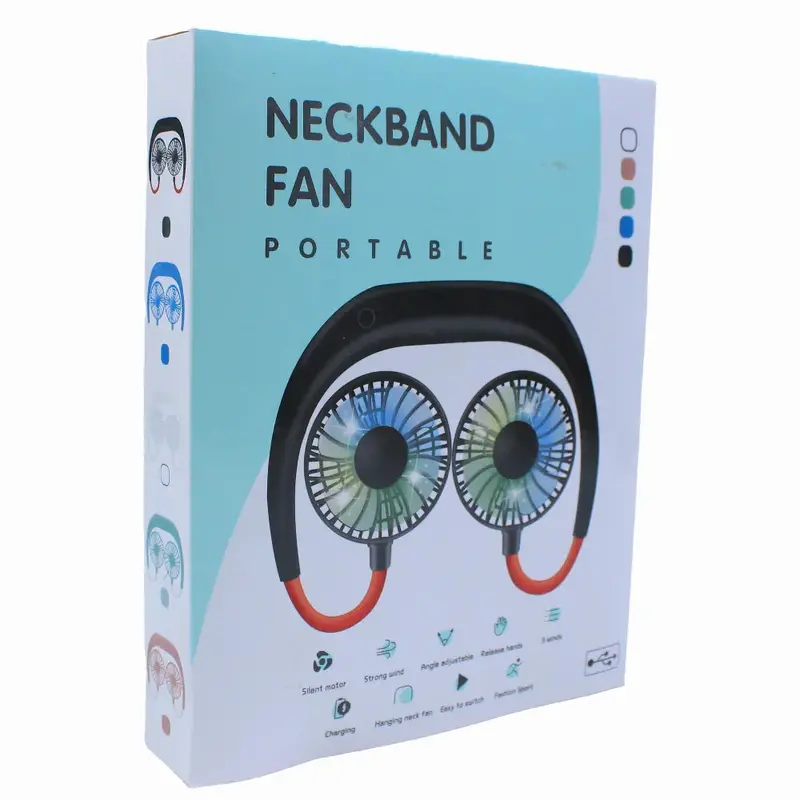 Hands-Free Portable Neckband Fan - Mint Green