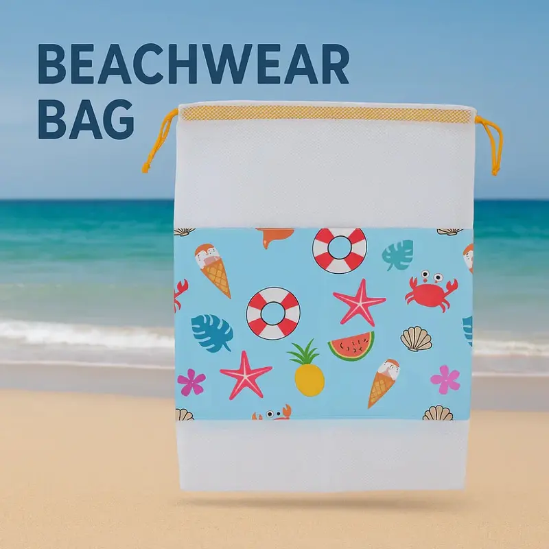 Sea Life Net Bag - Ocean Theme
