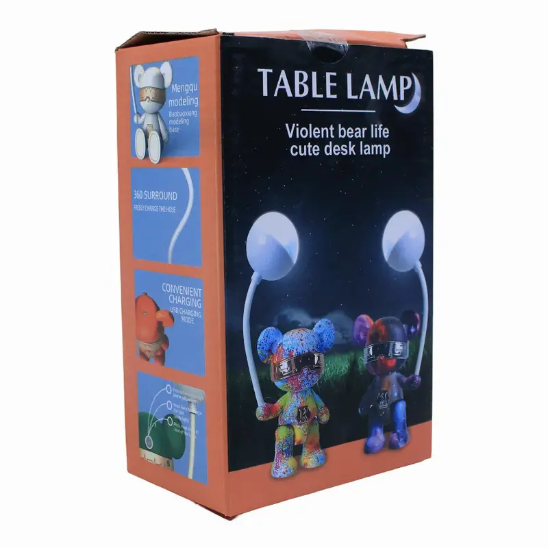 Violent Bear Life Cute Desk Lamp  Multicolor