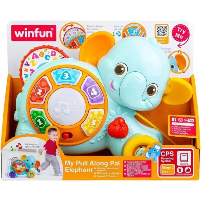 WinFun My Pull Along Pal Elephant