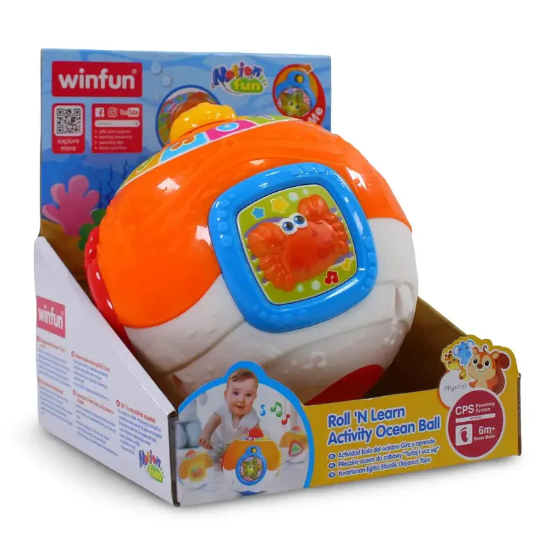 WinFun Roll 'N Learn Activity Ocean Ball