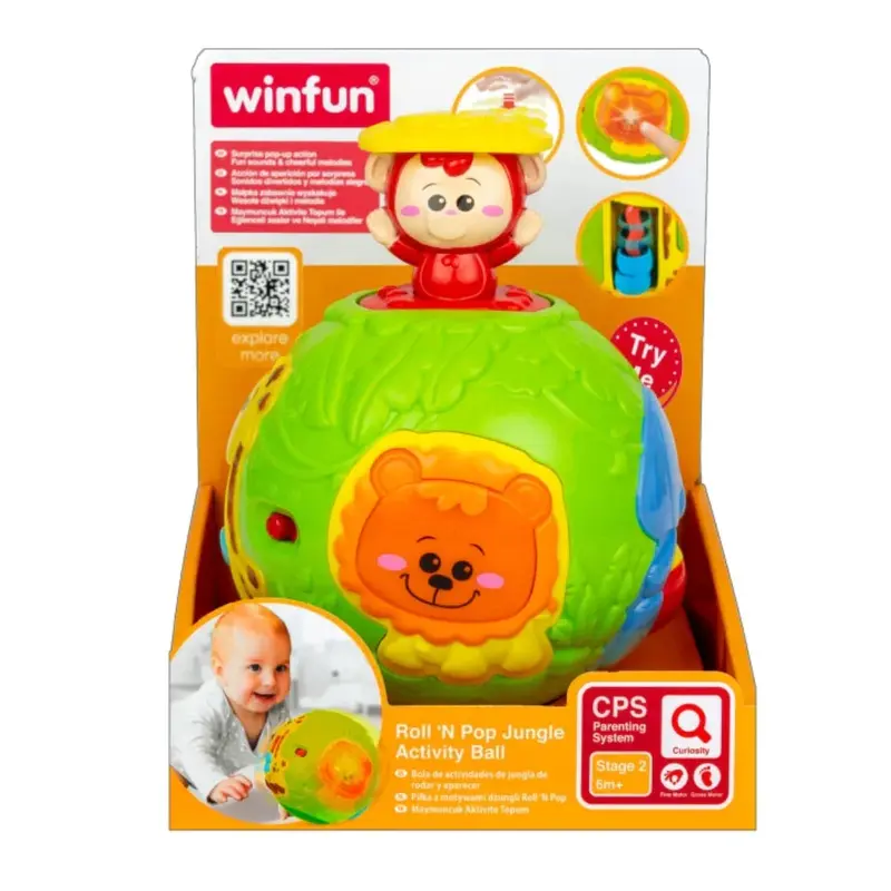 WinFun Roll N' Pop Jungle Activity Ball