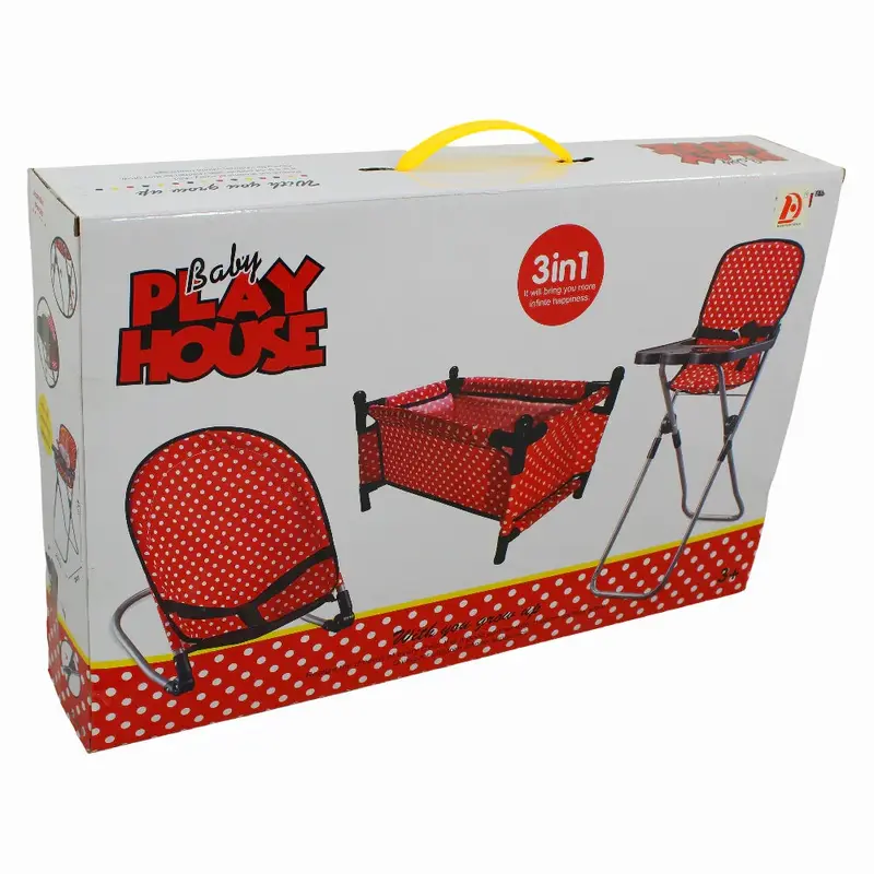 3-in-1 Baby Play House  Red