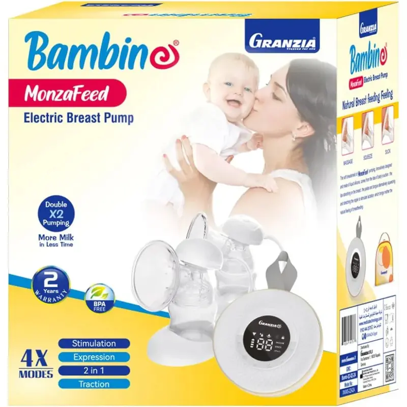 Bambino Granzia Monza Feed Electric Breast Pump X2 Double Pumping