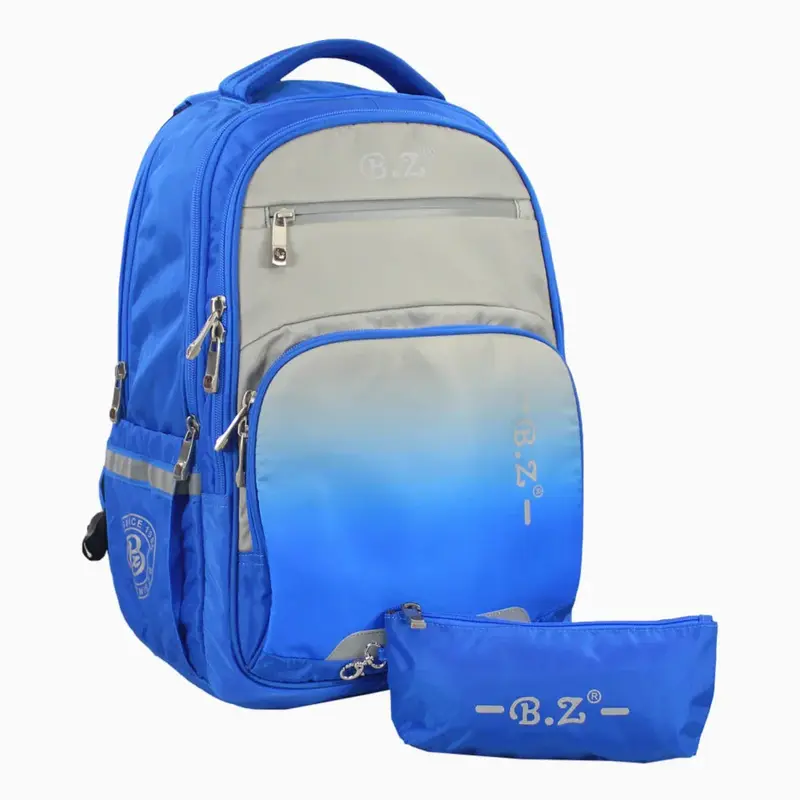 Blue School Set - 20 Inches (Backpack + Pencil Case)