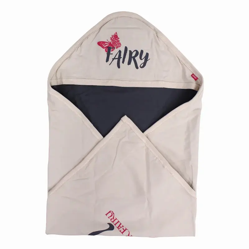 Cotton Baby Blanket  Beige with Butterfly Design