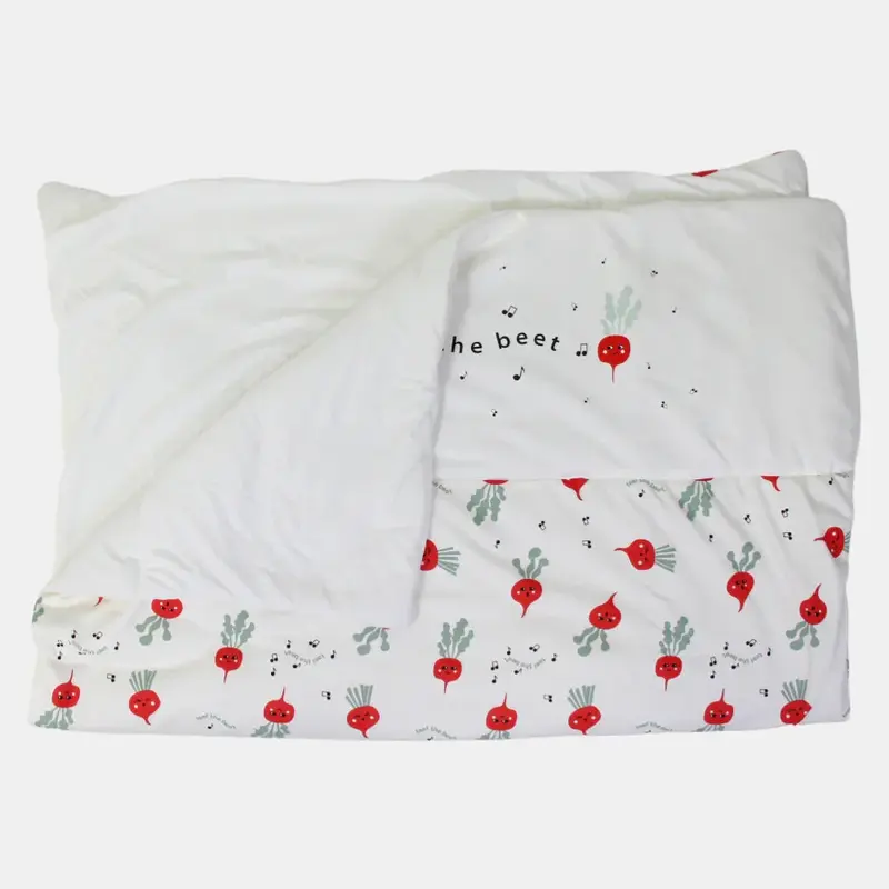 Cotton Baby Duvet - Off-White with a Cute Print