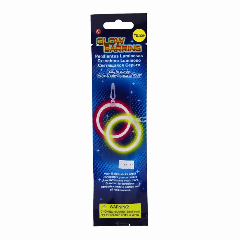 Glow-in-the-Dark Earrings - 2Pcs