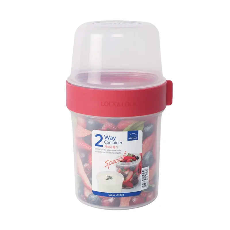 Lock 'n Lock 2 Way Food Container - 560ml + 310ml