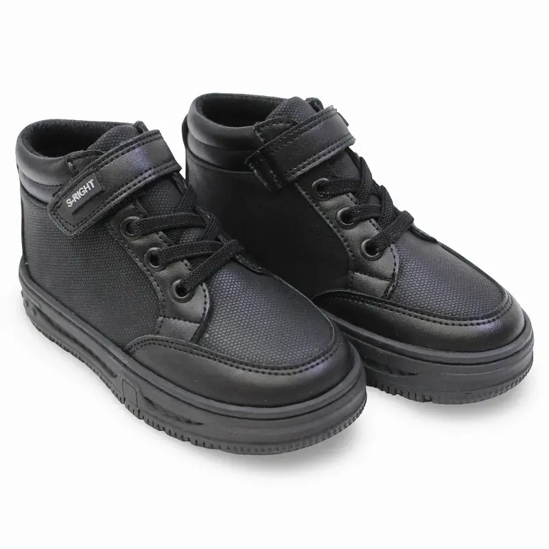 Unisex Leather Sneakers - Black