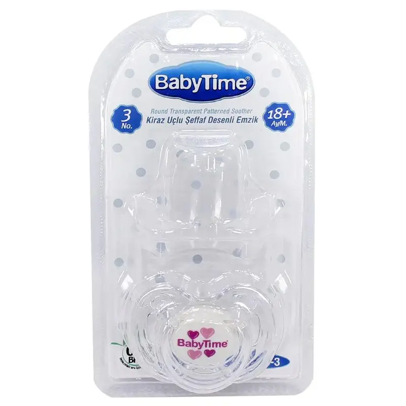 Baby Time Baby Silicone Round Soother with Cap