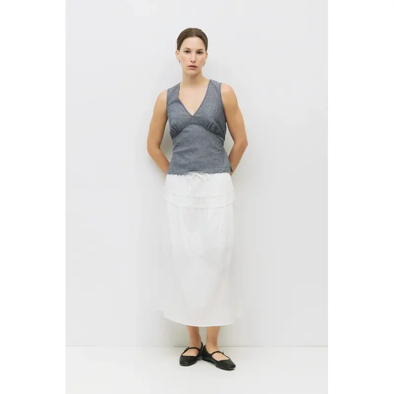 The Ryland Top - Navy and White