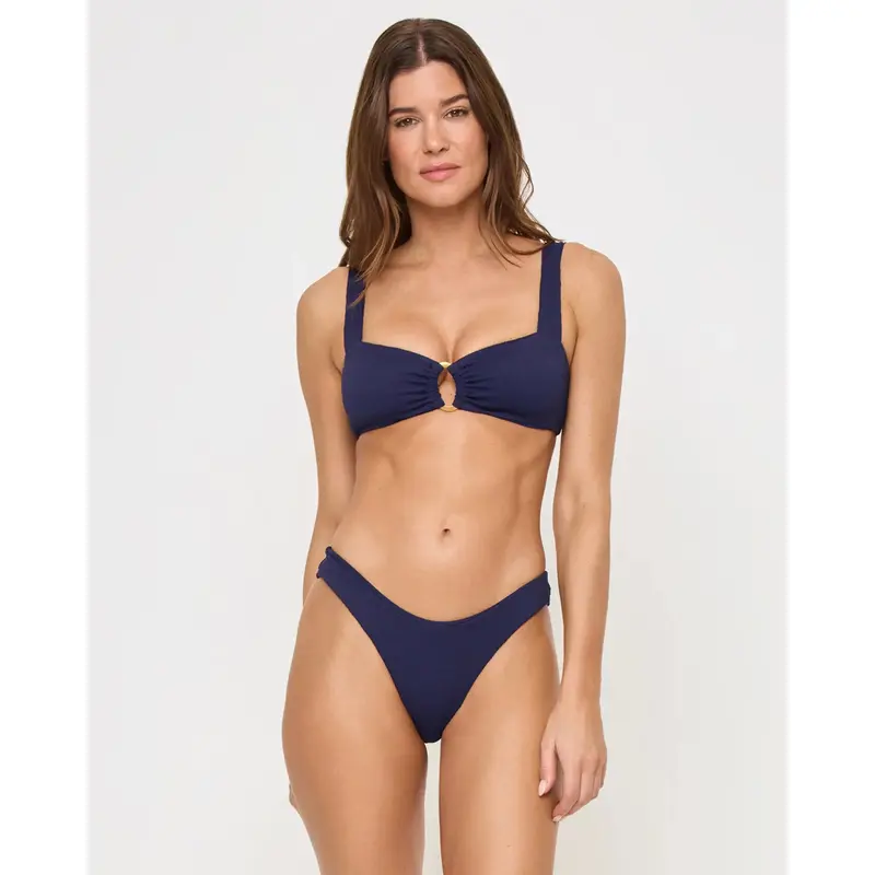 The Willow Bikini Top - Midnight Blue
