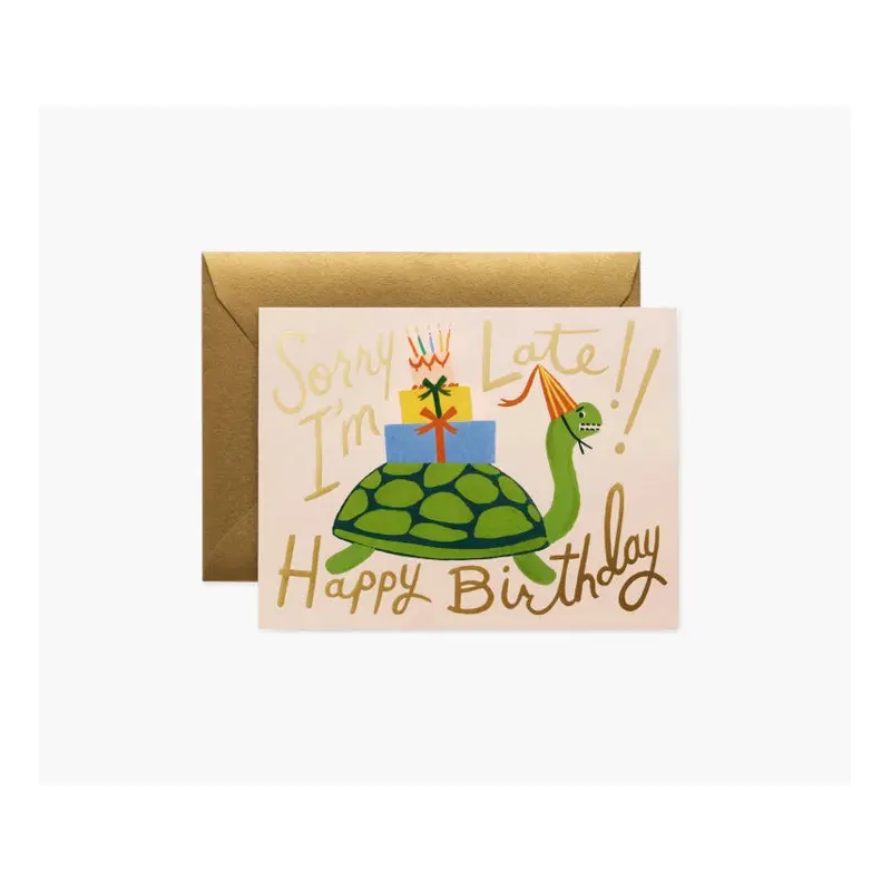 Rifle Paper Co. - Turtle Belated Birthday Card