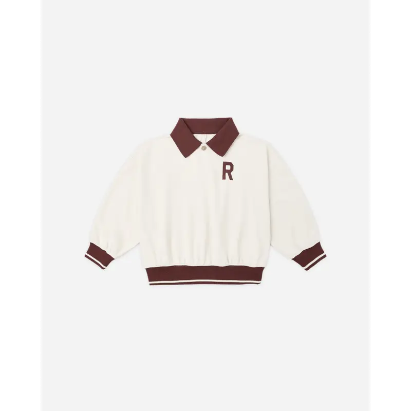 Rylee + Cru - Collared Sweatshirt - Natural