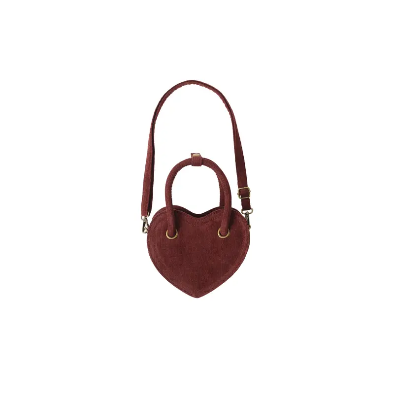 Rylee + Cru - Heart Purse - Burgundy