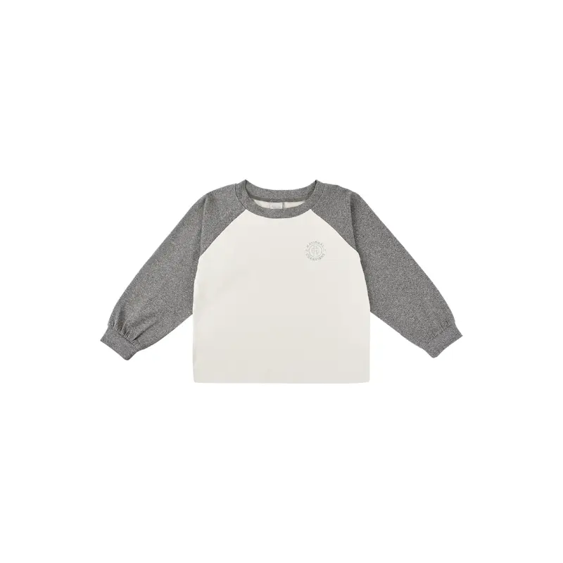 Rylee + Cru - Raglan Tee - Heather Grey