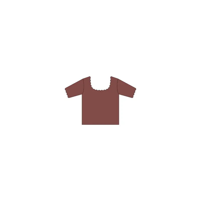 Rylee + Cru - Scallop Tee - Burgundy