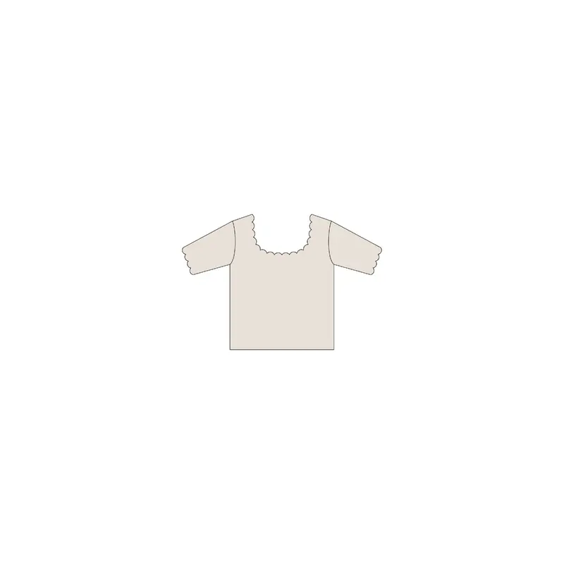 Rylee + Cru - Scallop Tee - Natural