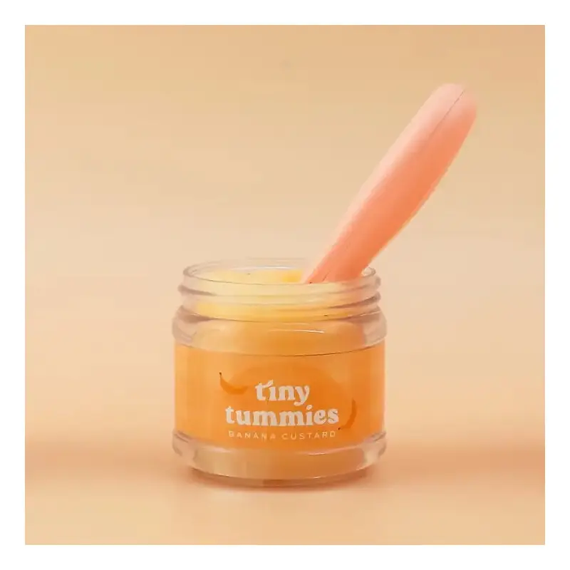 Tiny Tummies - Food Jar + Spoon Set - Banana Custard