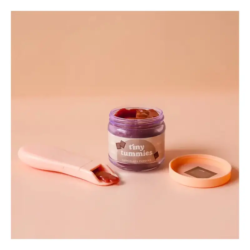 Tiny Tummies - Food Jar + Spoon Set - Chocolate Pudding