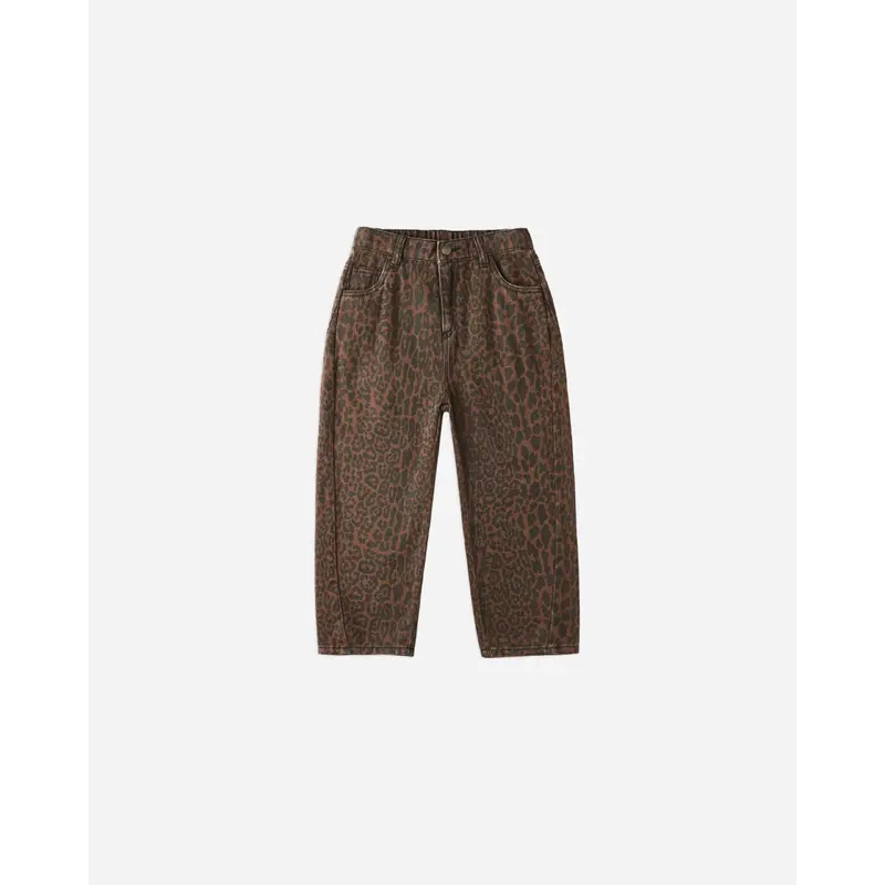 Rylee + Cru - Barrel Pant - Leopard