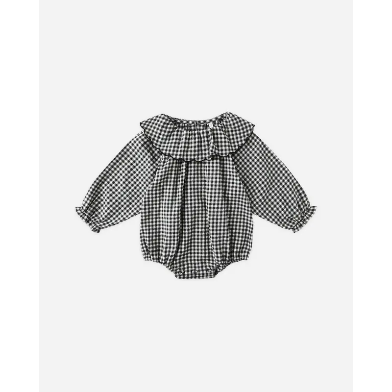 Rylee + Cru - Colette Romper - Black Gingham