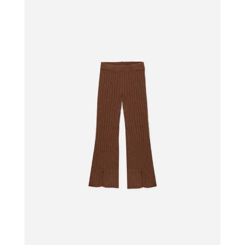 Rylee + Cru - Flare Knit Pant - Brown