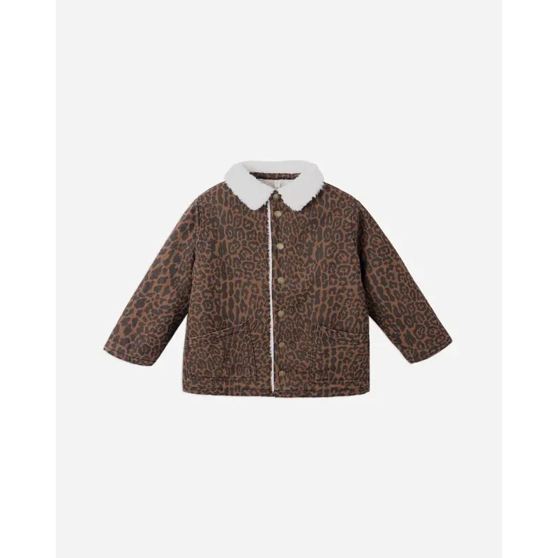 Rylee + Cru - Long Chore Coat - Leopard