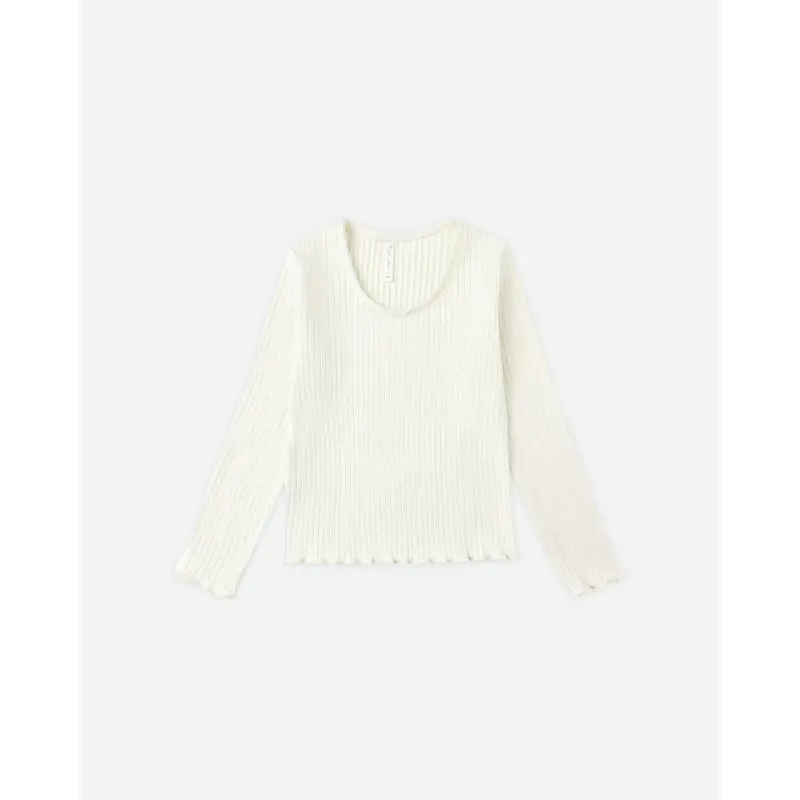 Rylee + Cru - Ribbed Long Sleeve - Ivory