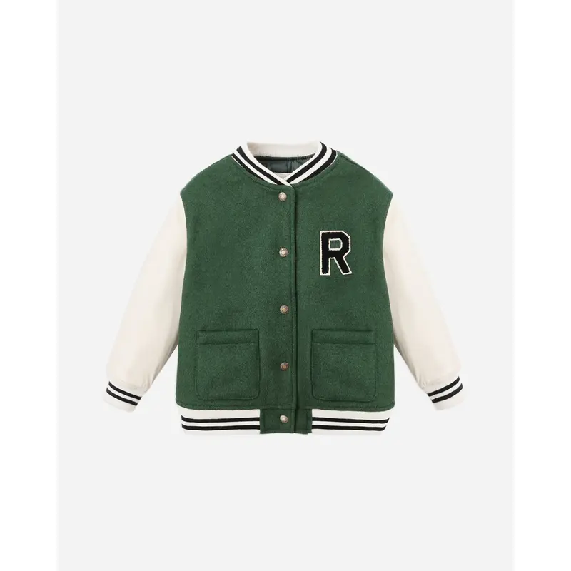 Rylee + Cru - Varsity Jacket - Green