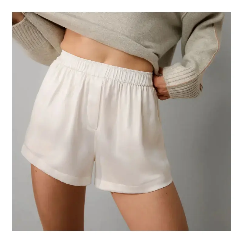Washable Silk Boxer Short - Tranquil White