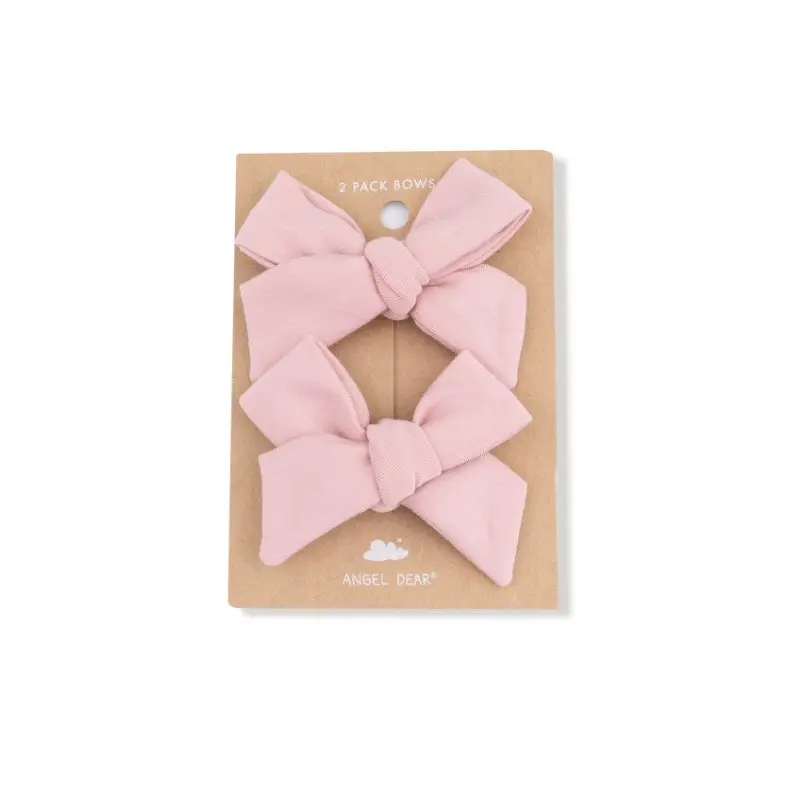 2 Pack Hairbow with Clip - Mellow Rose