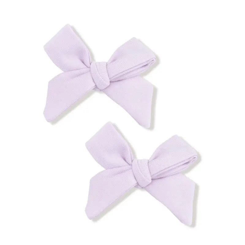 2 Pack Hairbow with Clip - Orchid Hush