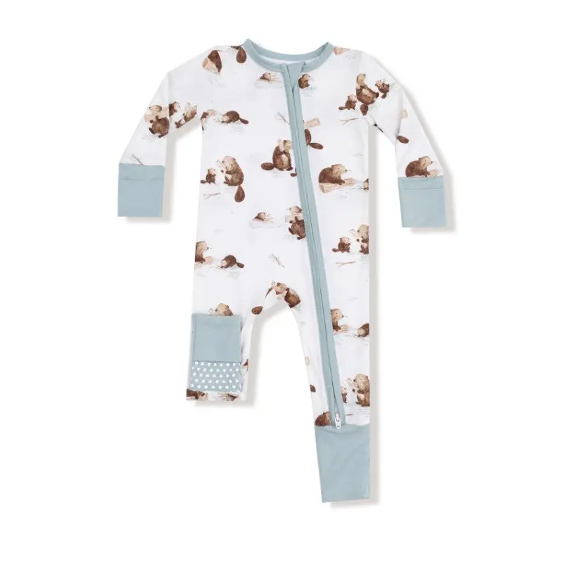 2 Way Zipper Romper - Baby Beavers
