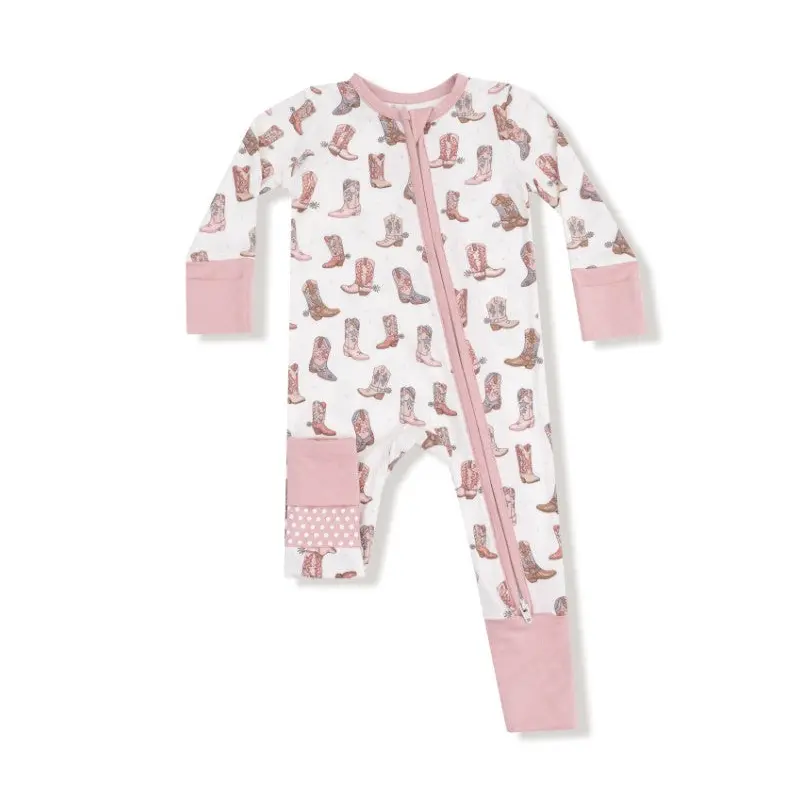 2 Way Zipper Romper - Future Cowgirl