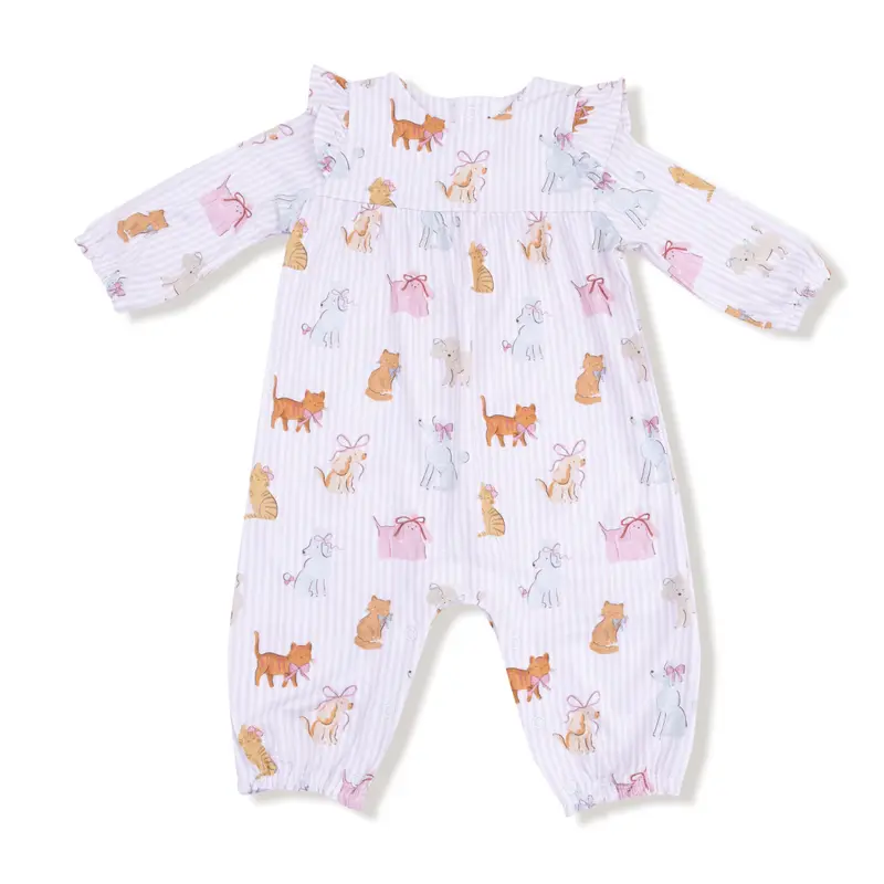 Ruffle Sleeve Romper - Fancy Pets