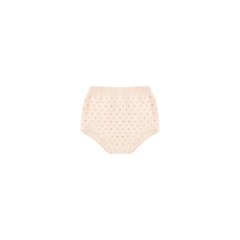 Rylee + Cru - Knit Bloomer - Ruby Speckle