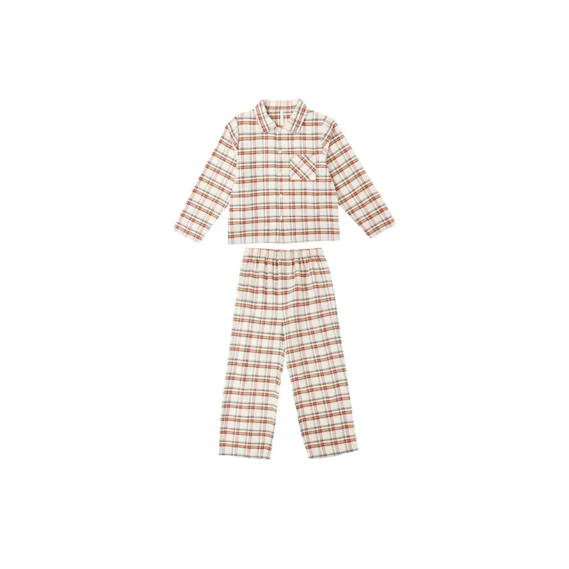 Rylee + Cru - Long Sleeve Pajamas - Holiday Flannel