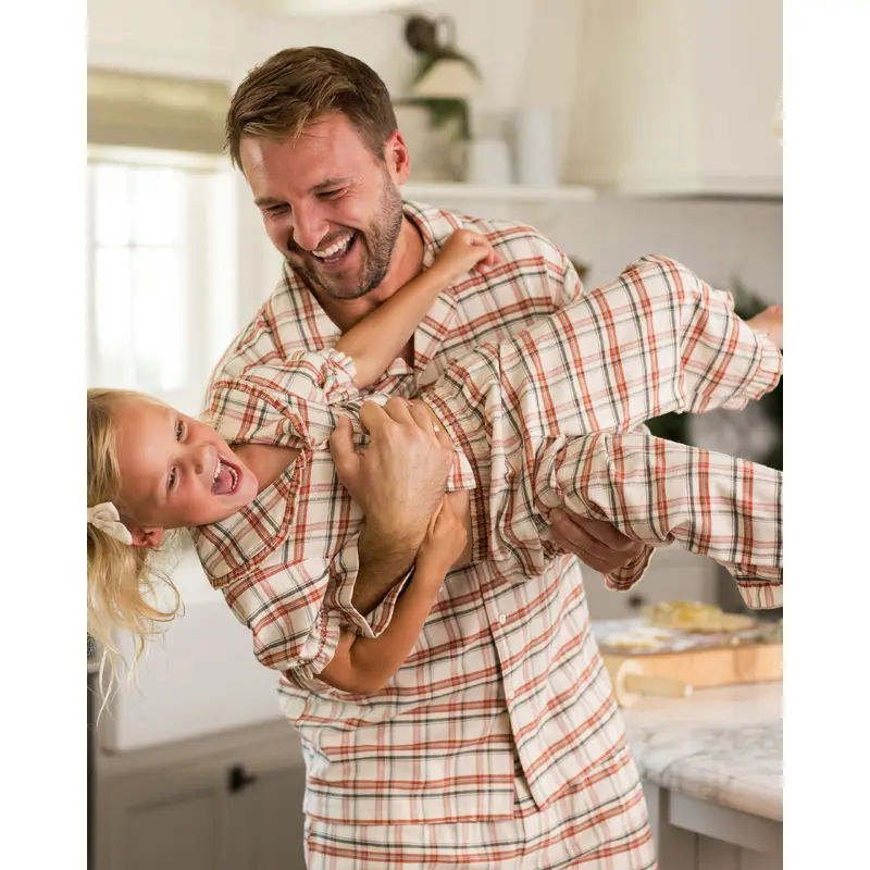 Rylee + Cru - Men's Pajama Top - Holiday Flannel